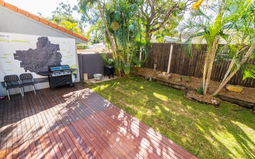 Stylish three-bedroom townhouse set in secure estate including pool, gym, and tennis court. Beautifully refurbished interior and landscaped private entertaining area.